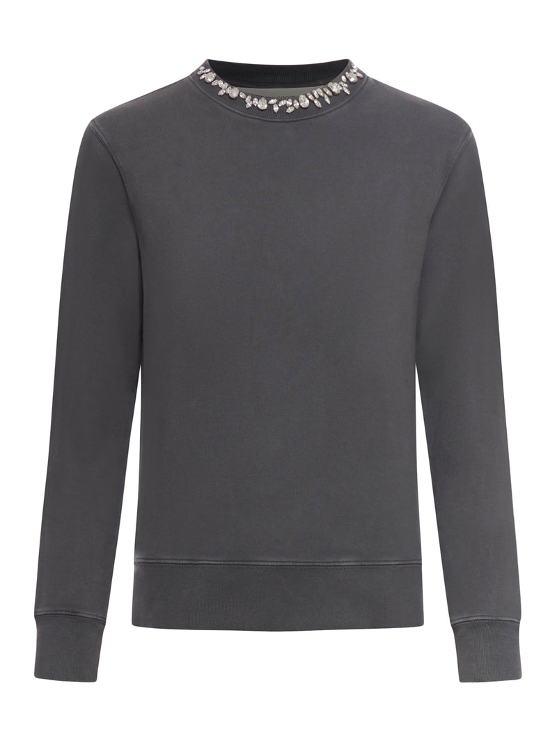 Golden Goose Deluxe Brand Women Crewneck Sweatshirt With Crystals GOLDEN GOOSE