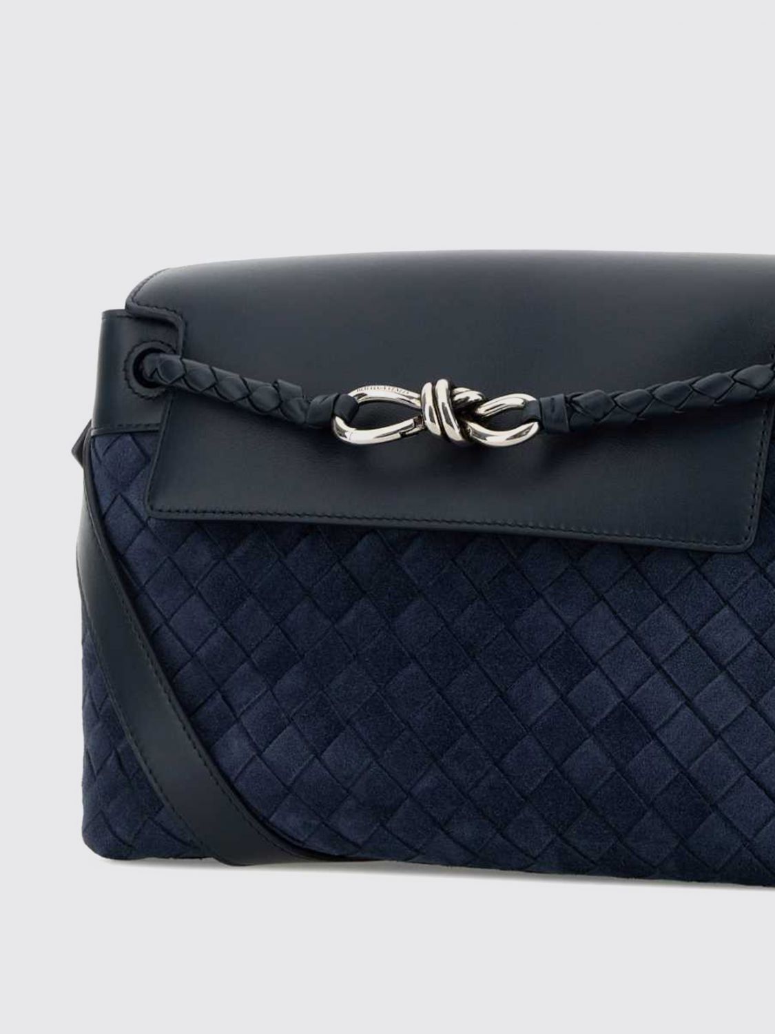 Bottega Veneta Shoulder Bag Men Blue BOTTEGA VENETA