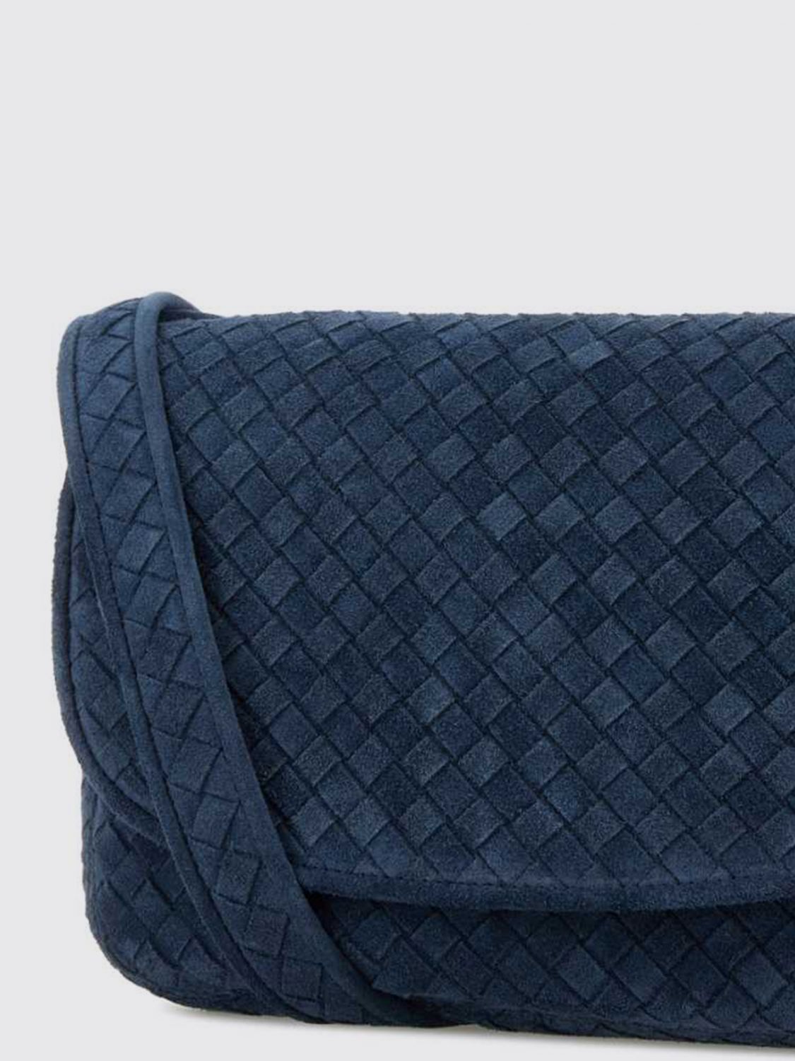 Bottega Veneta Shoulder Bag Men Blue BOTTEGA VENETA