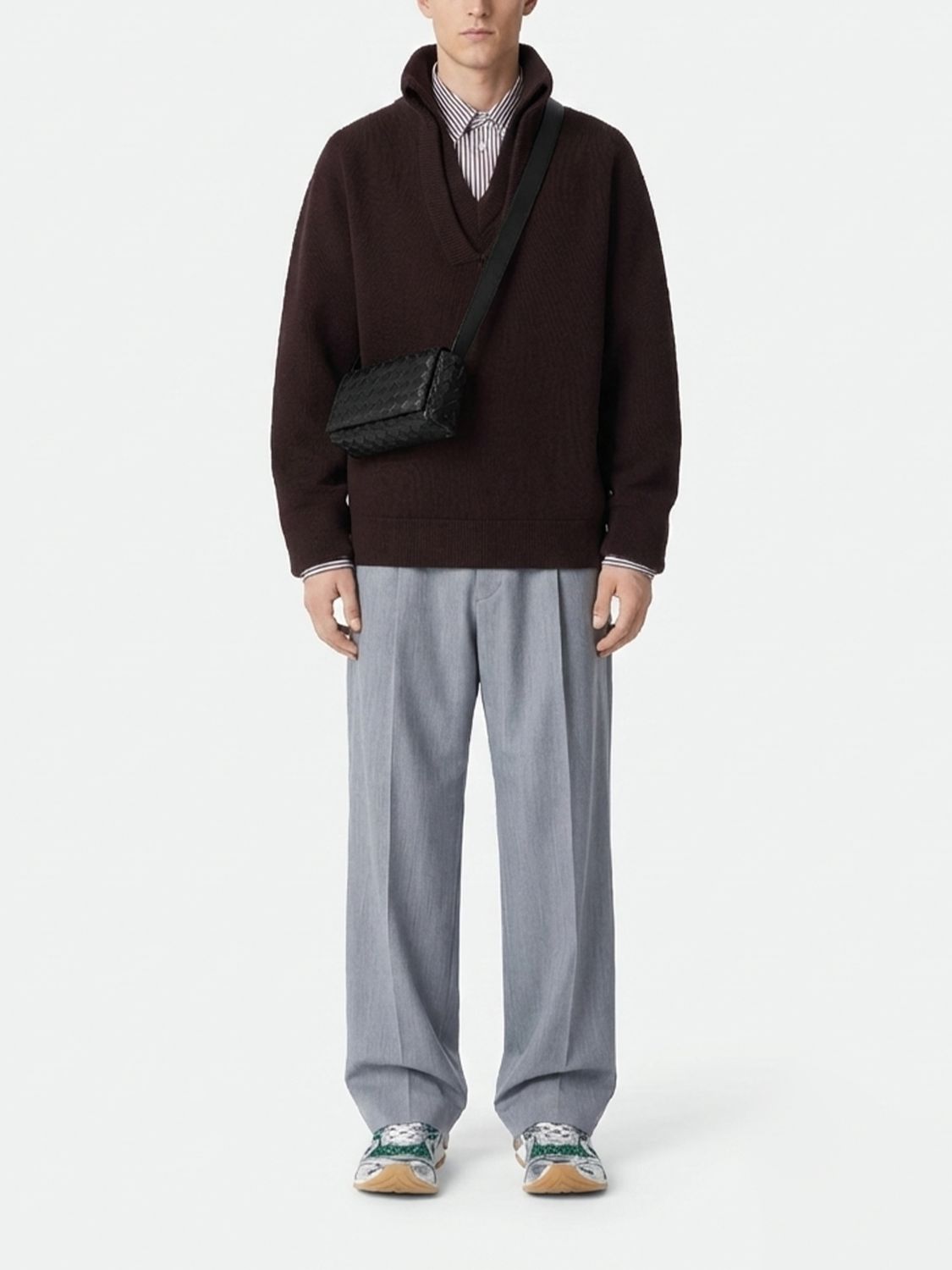 Bottega Veneta Shoulder Bag Men Black BOTTEGA VENETA