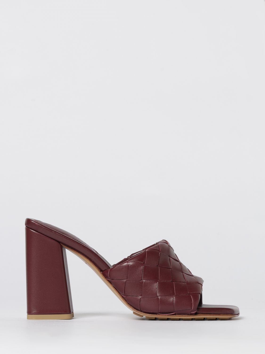 Bottega Veneta Heeled Sandal Woman Burgundy BOTTEGA VENETA