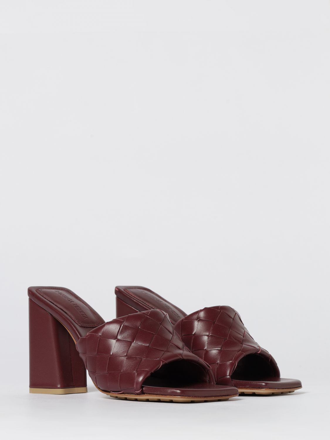 Bottega Veneta Heeled Sandal Woman Burgundy BOTTEGA VENETA