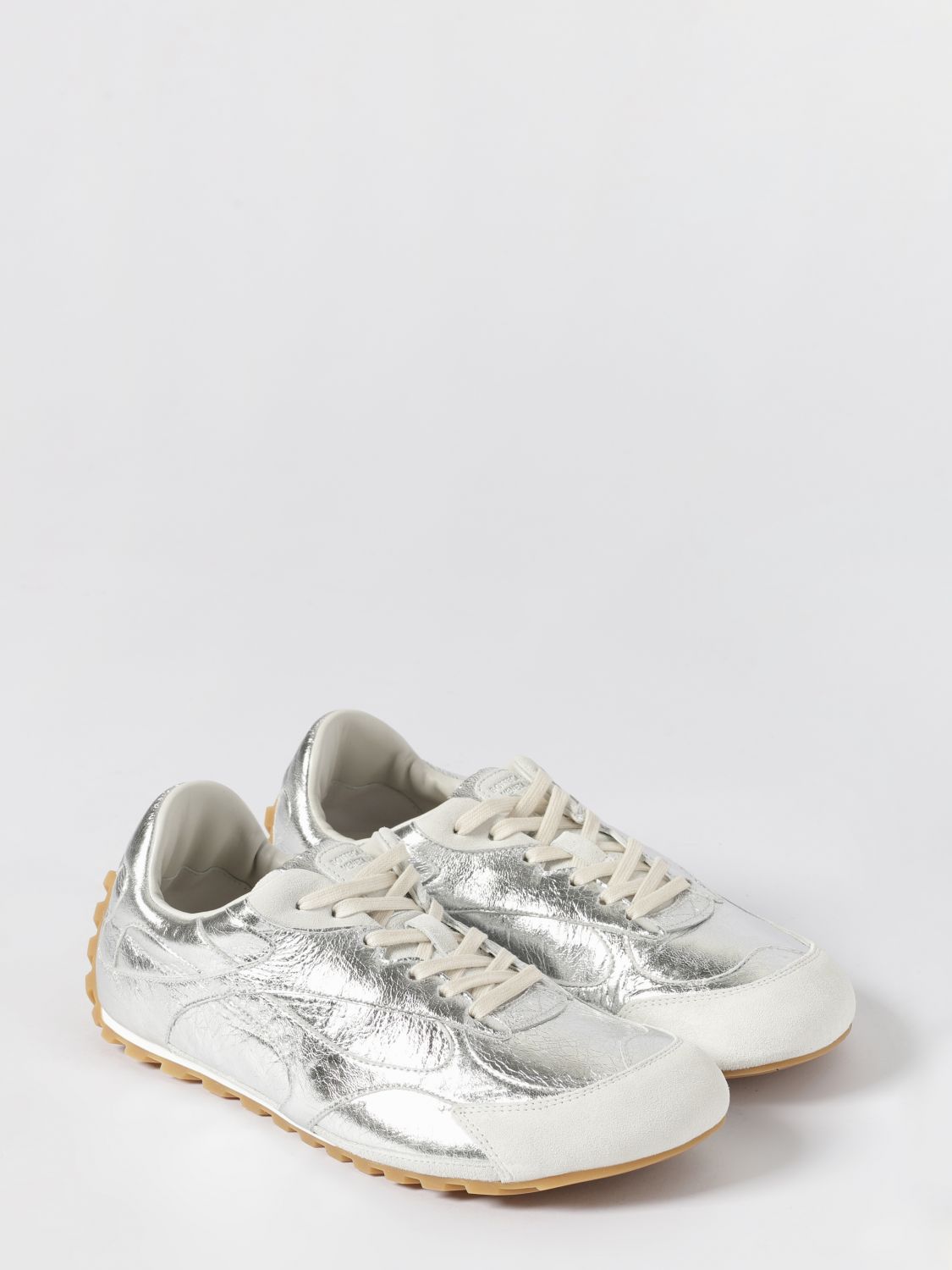 Bottega Veneta Sneakers Woman Silver BOTTEGA VENETA