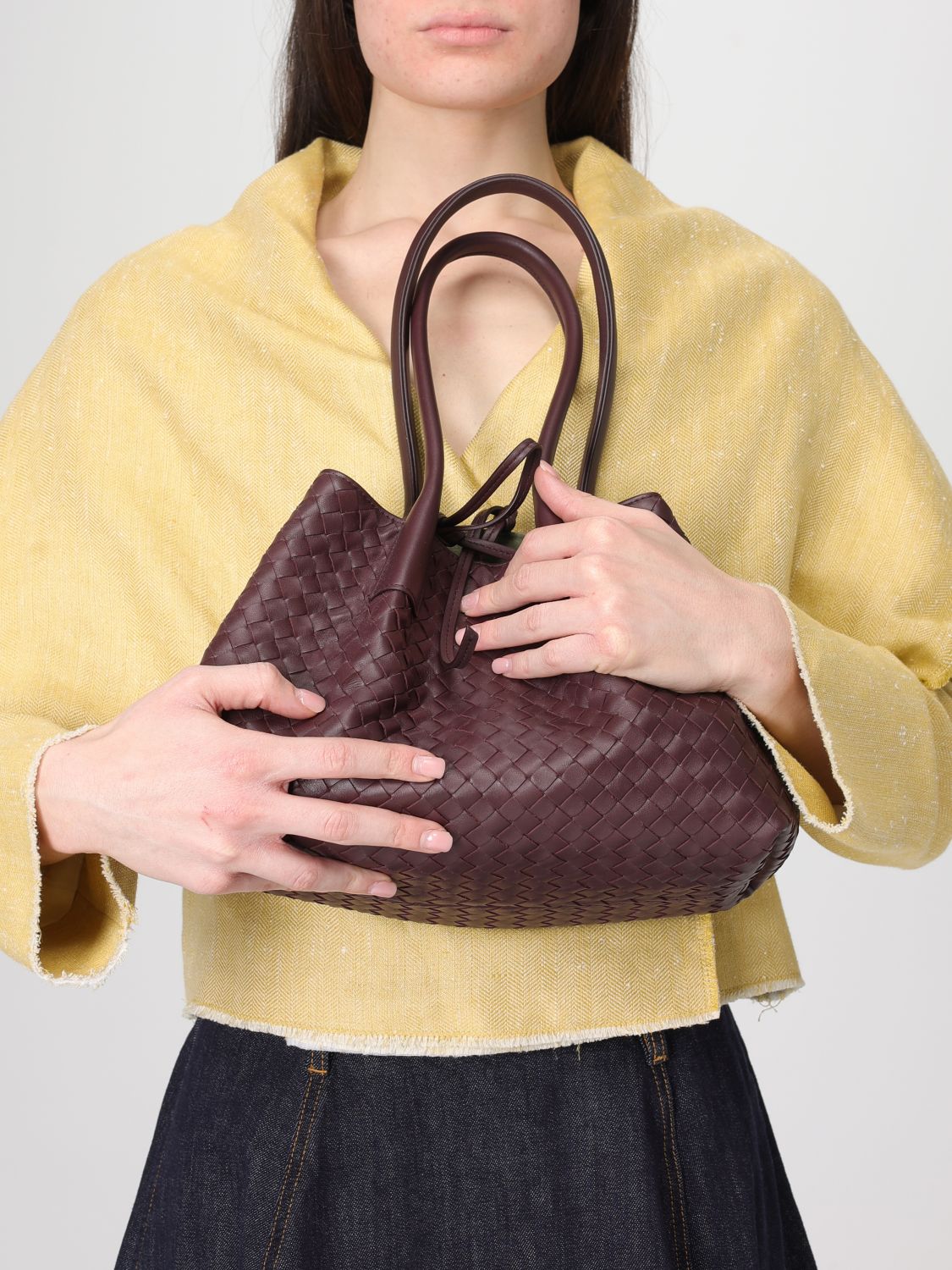 Bottega Veneta Shoulder Bag Woman Wine BOTTEGA VENETA