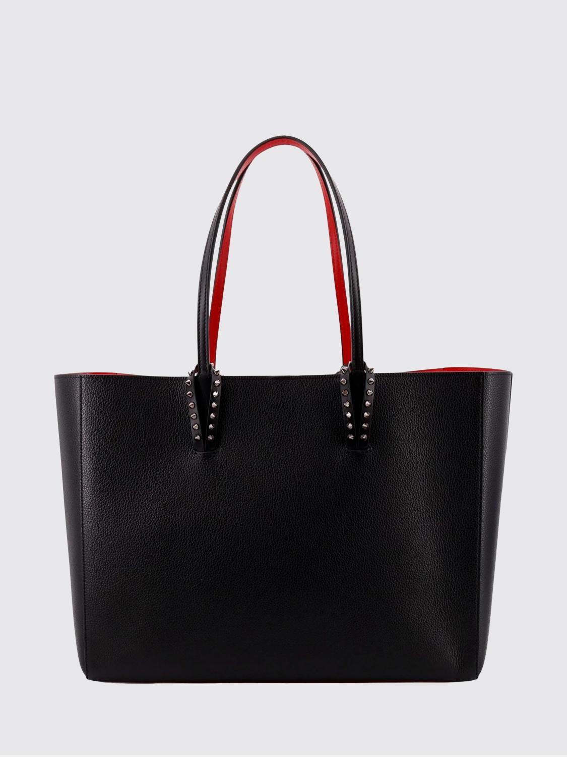 Christian Louboutin Women Cabata Soft Large Grained Leather Bag Christian Louboutin CHRISTIAN LOUBOUTIN