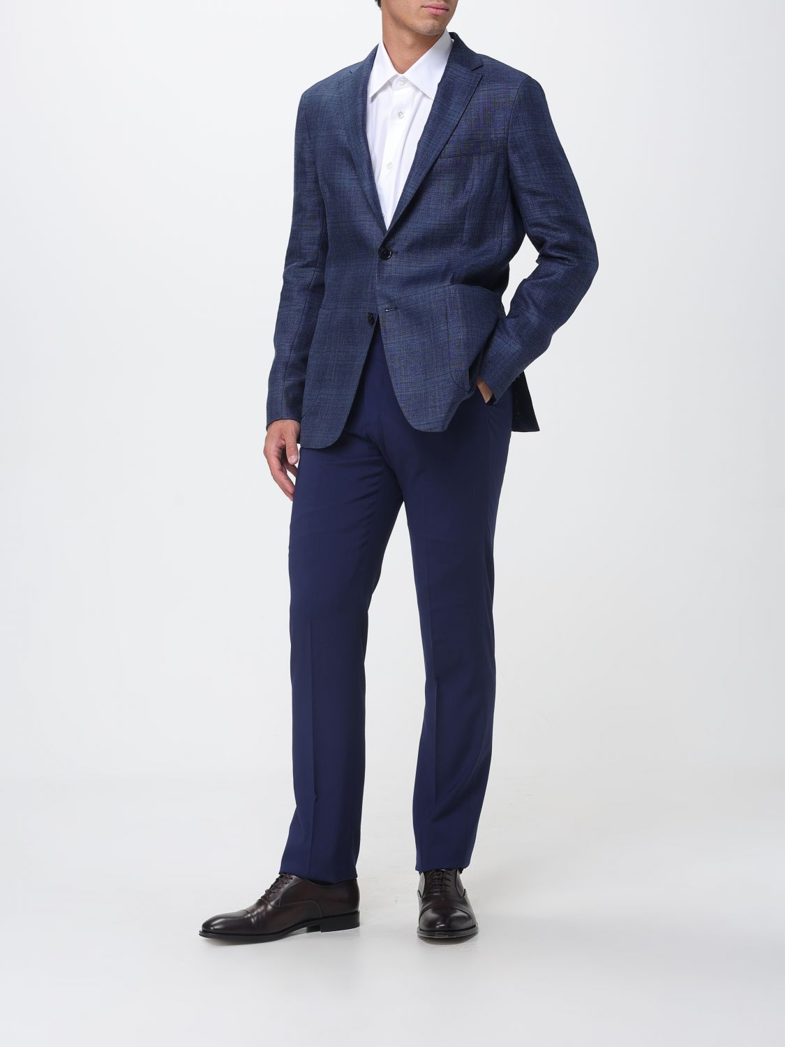 Zegna Jacket Men Navy