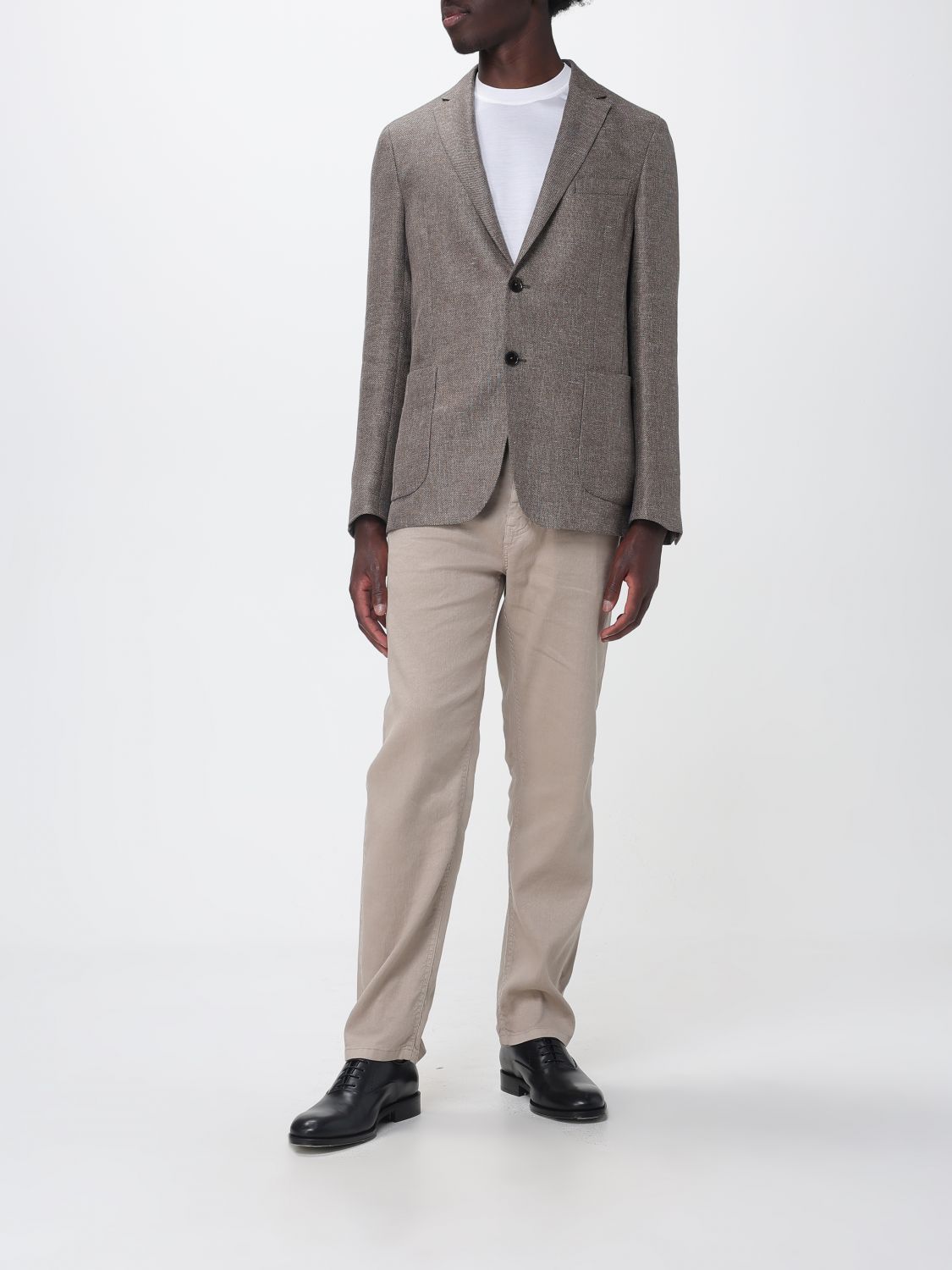 Zegna Jacket Men Brown ZEGNA