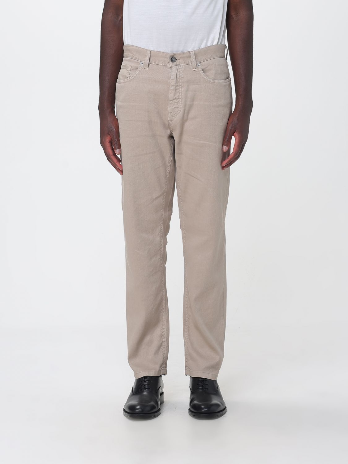 Zegna Pants Men Camel