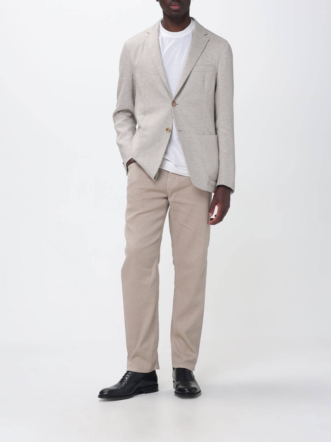 Zegna Pants Men Camel