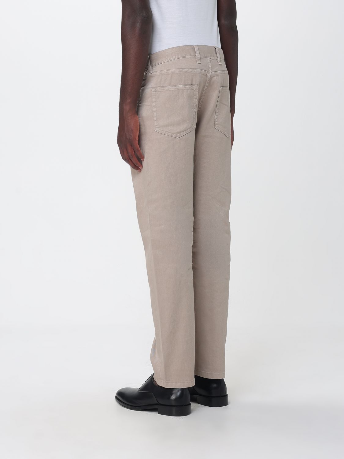 Zegna Pants Men Camel