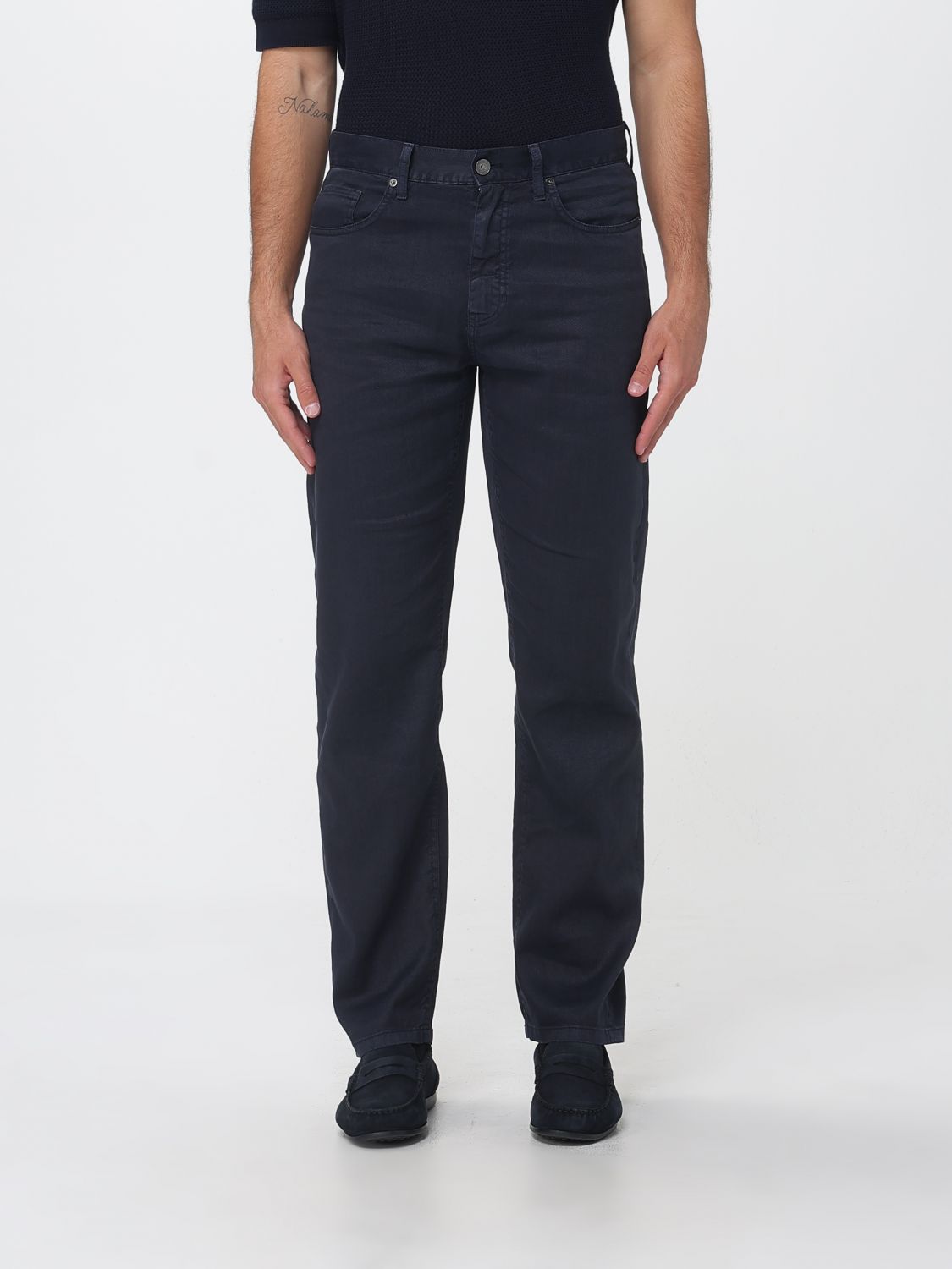 Zegna Pants Men Navy