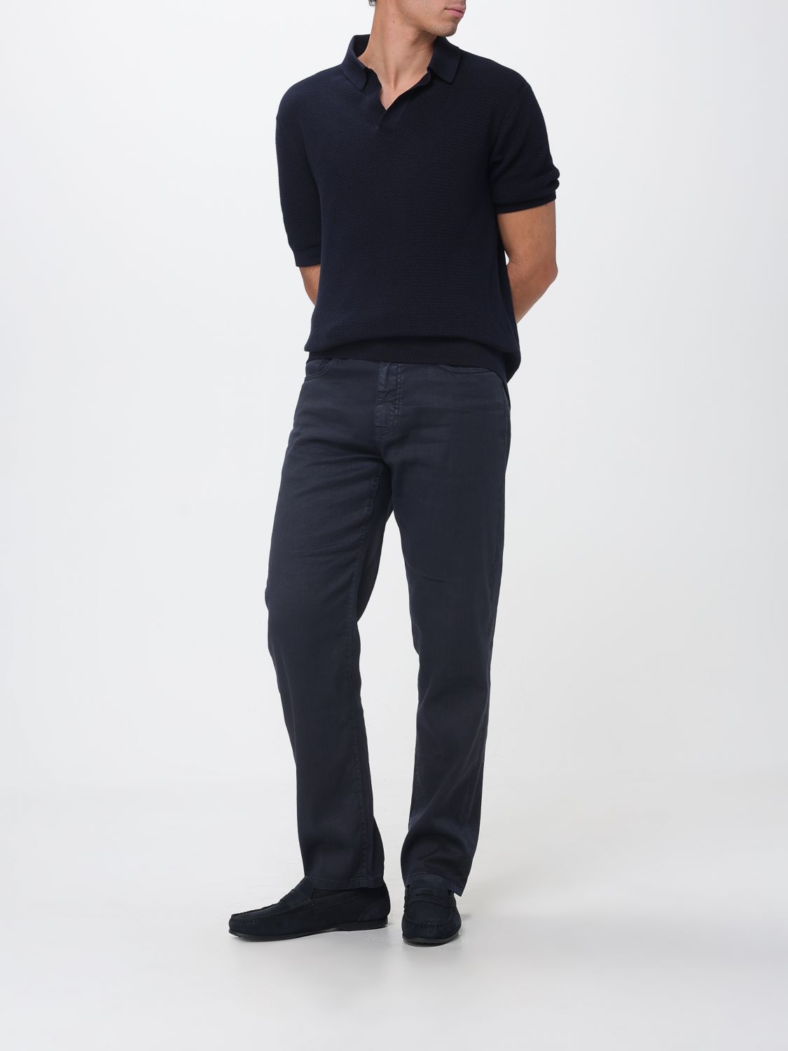 Zegna Pants Men Navy