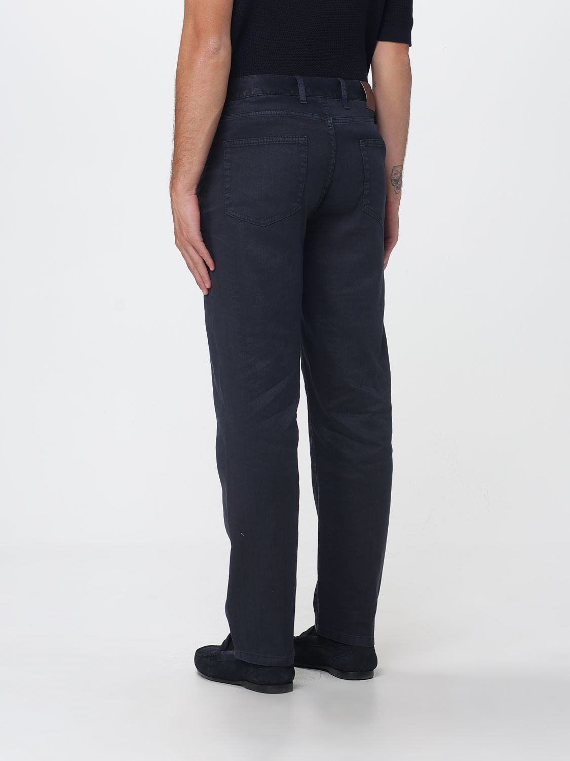Zegna Pants Men Navy