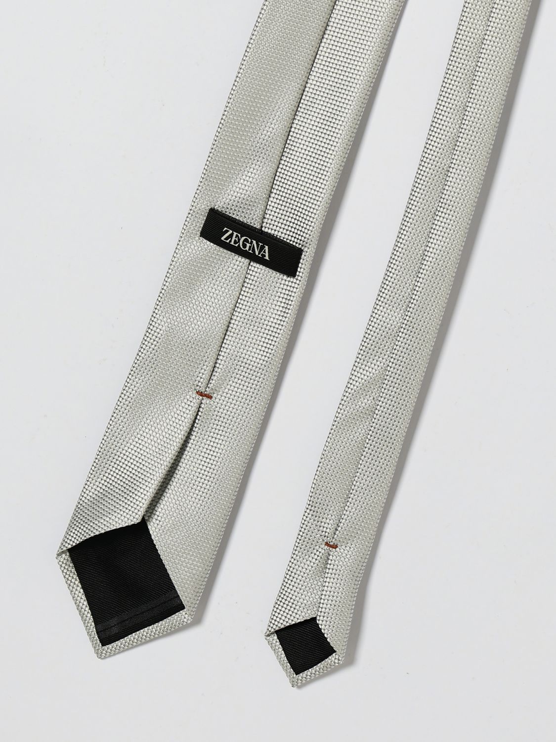 Zegna Tie Men White ZEGNA