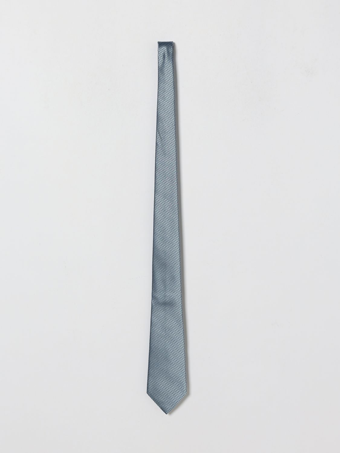 Zegna Tie Men Gnawed Blue ZEGNA