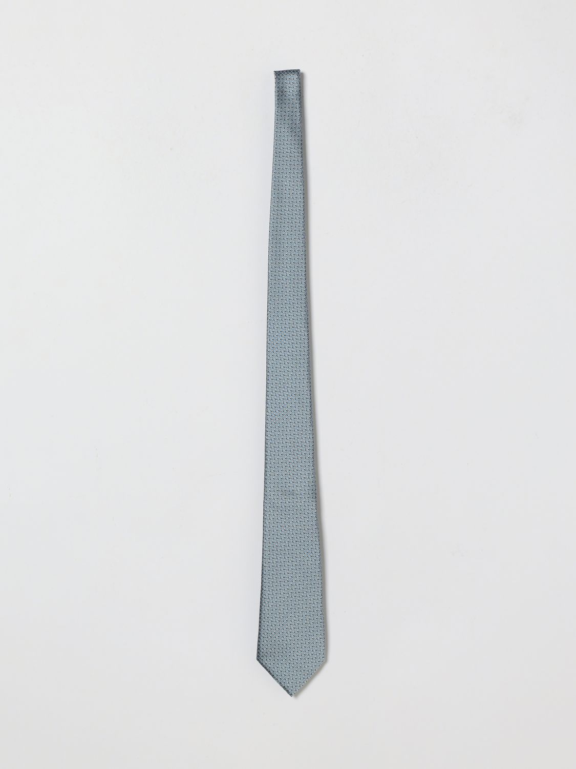 Zegna Tie Men Gnawed Blue ZEGNA