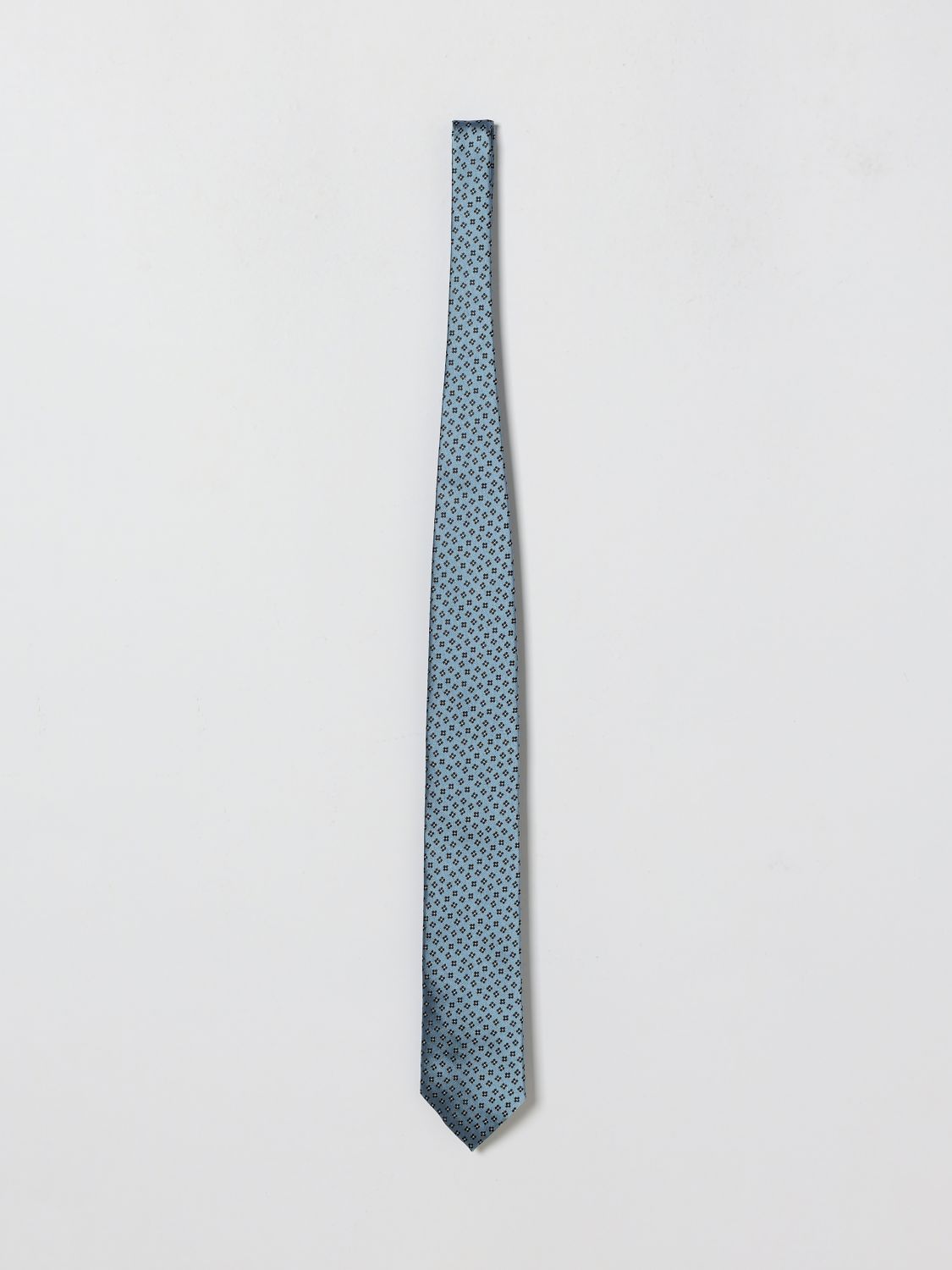 Zegna Tie Men Gnawed Blue ZEGNA