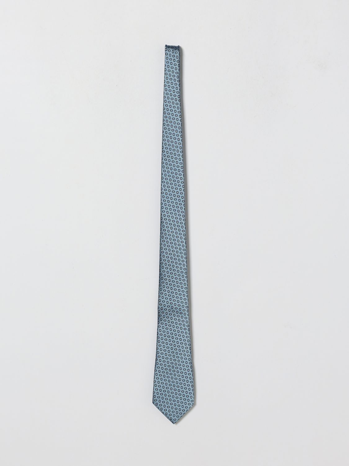 Zegna Tie Men Gnawed Blue ZEGNA