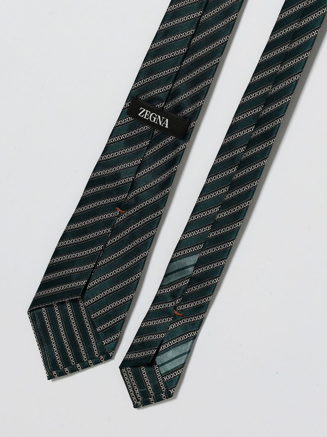 Zegna Tie Men Green ZEGNA