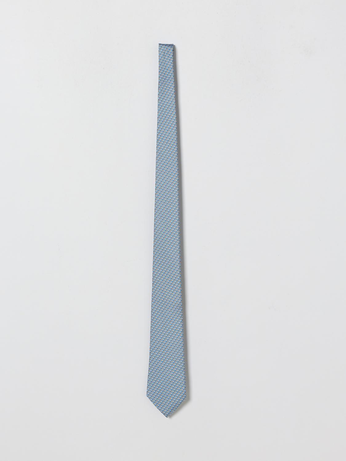 Zegna Tie Men Gnawed Blue ZEGNA