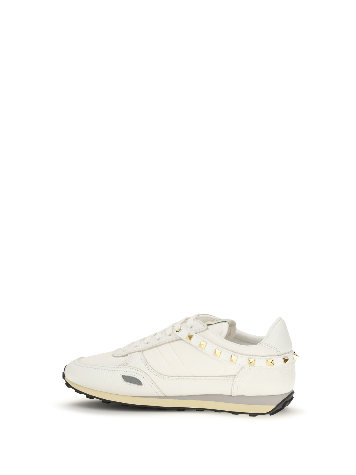 Valentino Garavani Men Stud Up Sneakers In Leather And Nylon VALENTINO GARAVANI