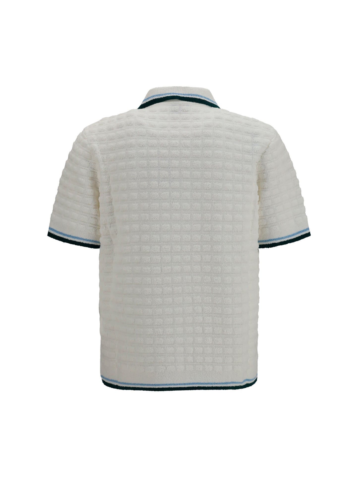Casablanca Men Short-Sleeve Bouclé Polo