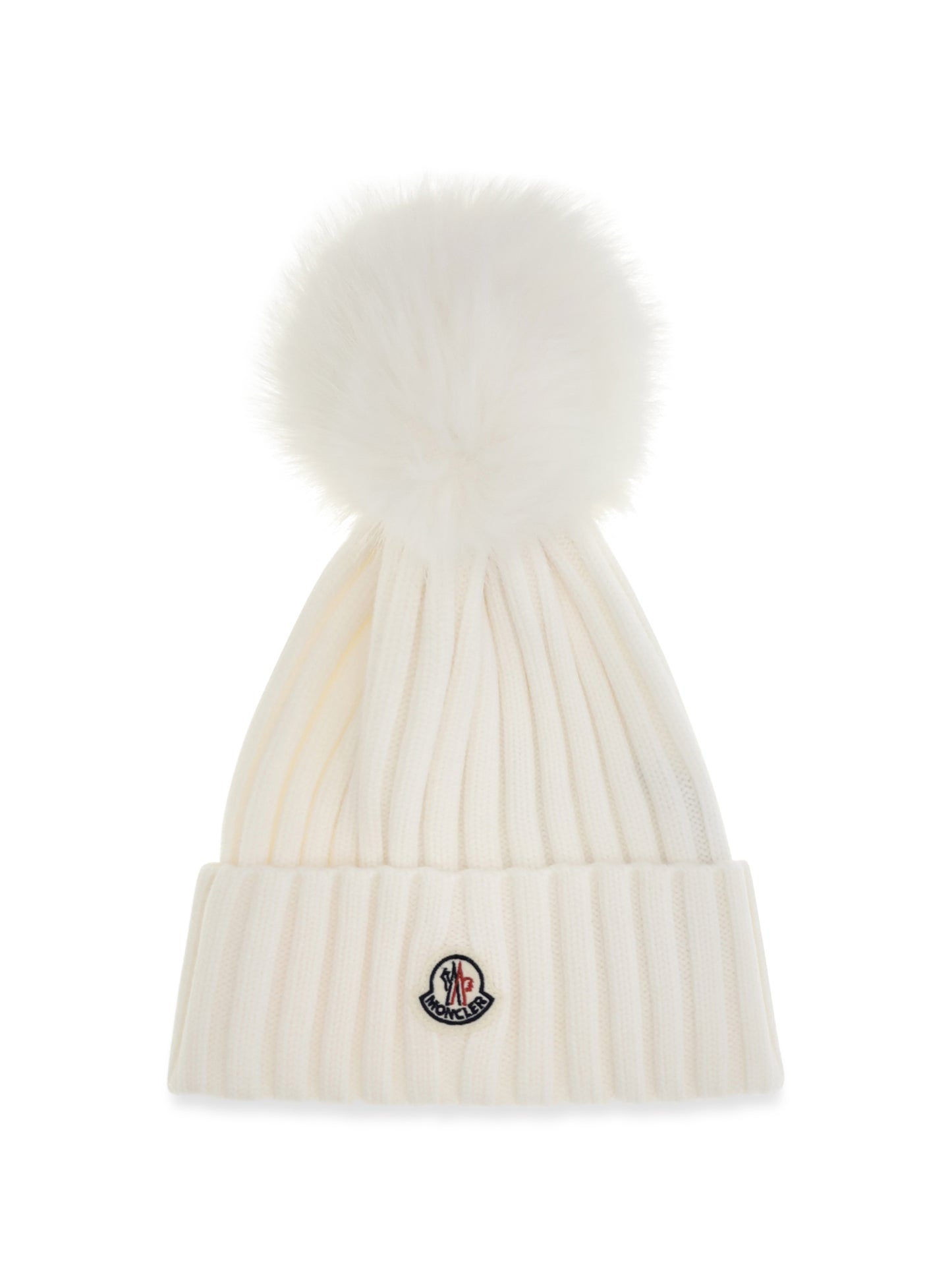 Moncler Women Wool Hat With Pon Pon MONCLER