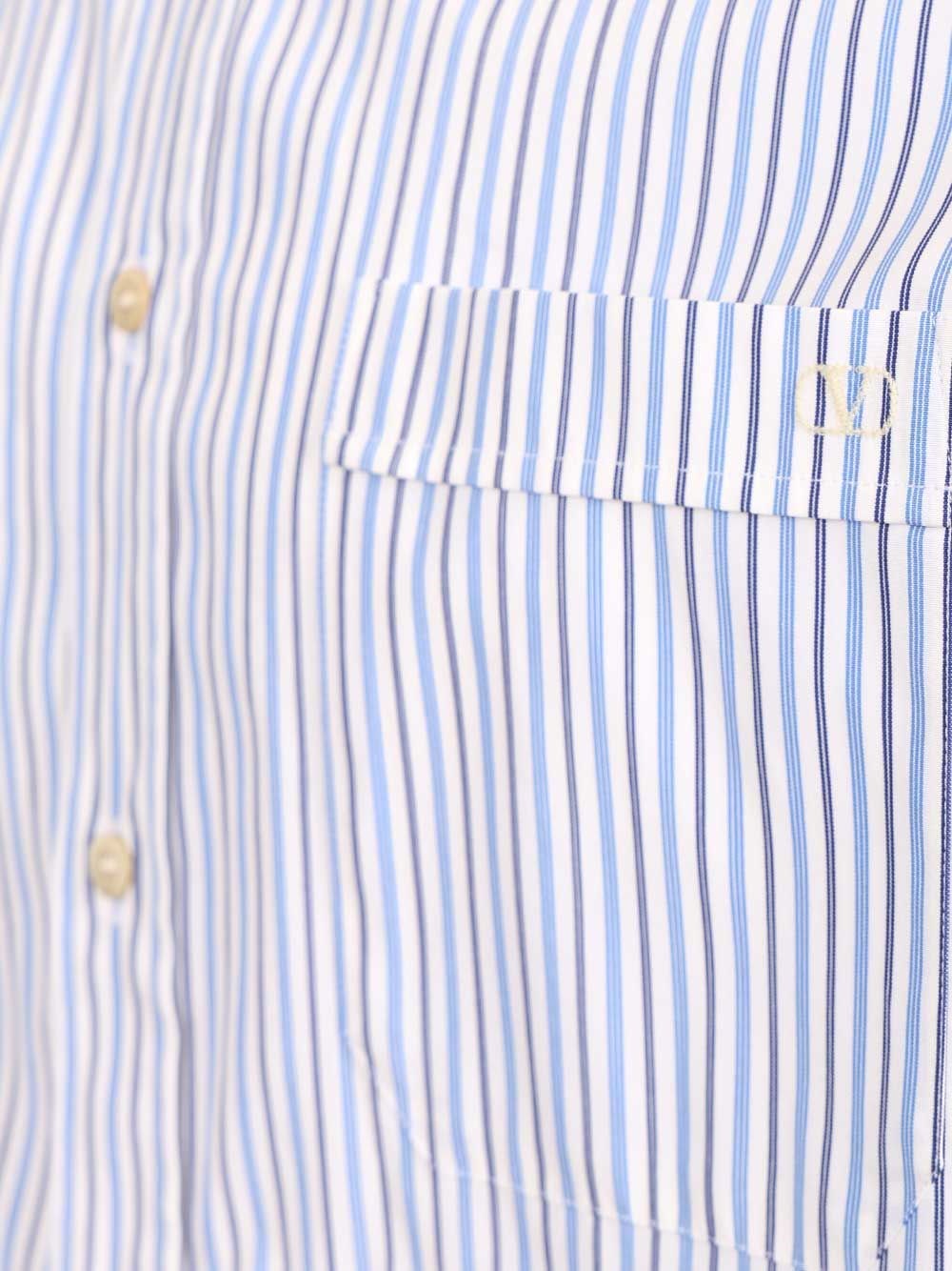 Valentino Garavani Men Striped Cotton Button-Down Shirt VALENTINO GARAVANI