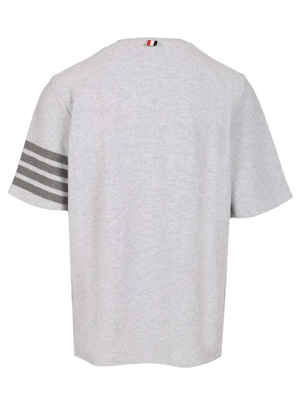 Thom Browne Men Short-Sleeved Cotton T-Shirt THOM BROWNE