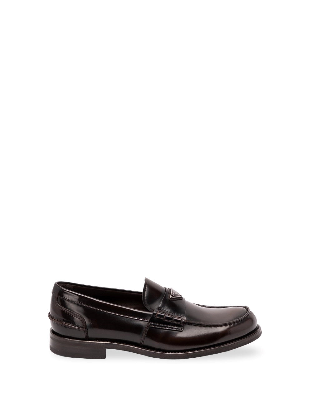 Prada Men Brushed Leather Loafers