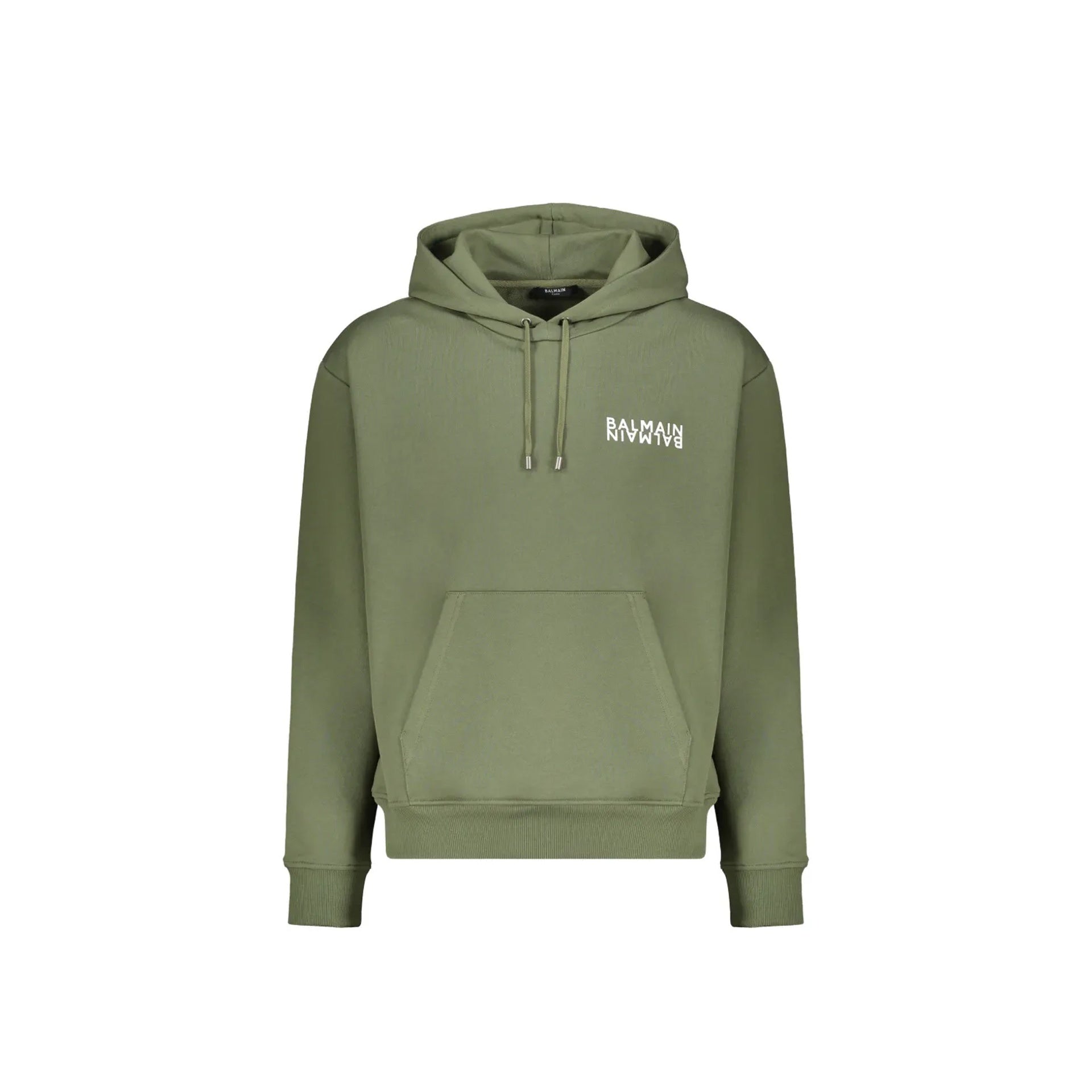 Balmain Logo Motif Hoodie Men BALMAIN