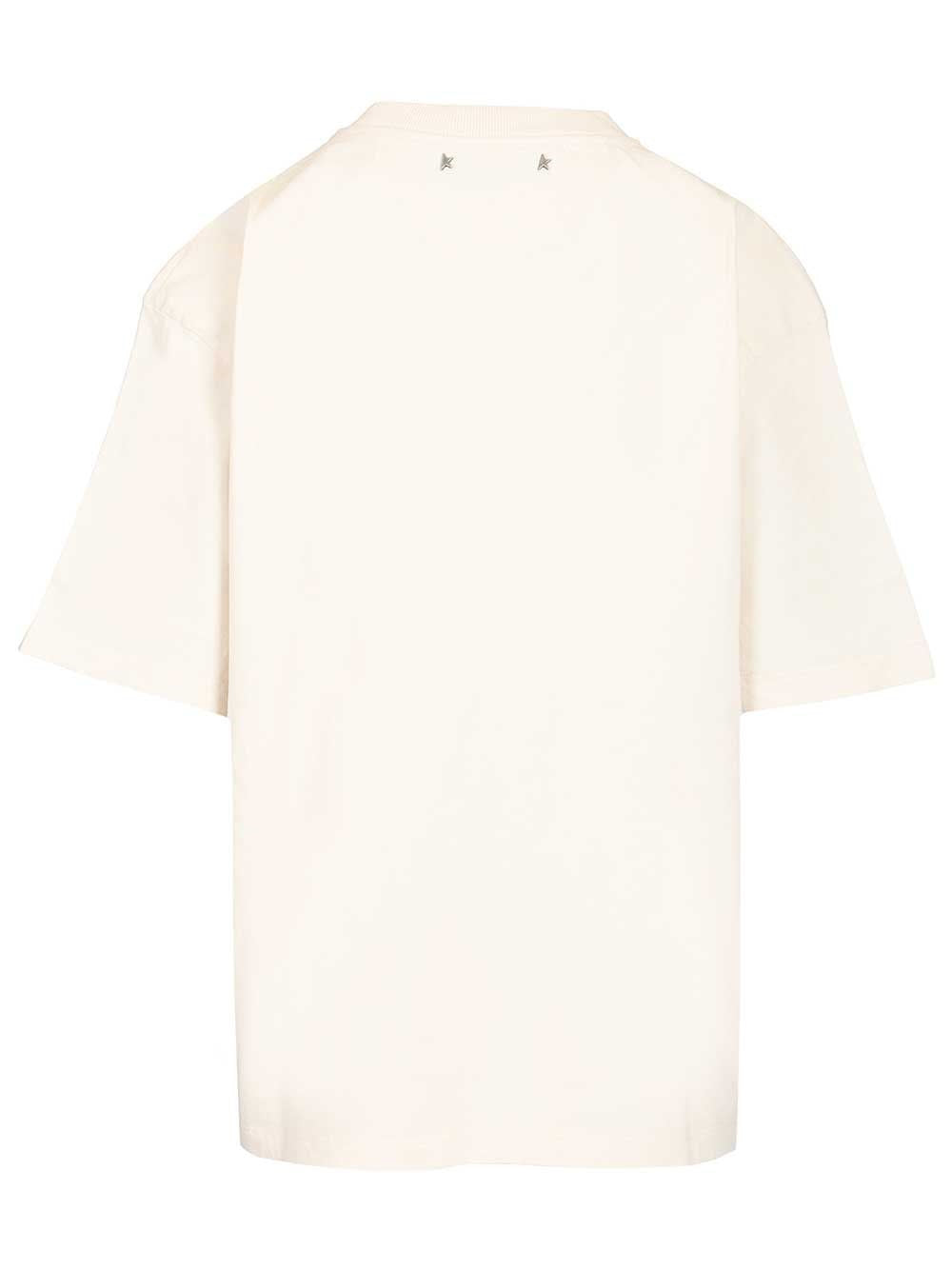 Golden Goose Women Cotton T-Shirt With Print GOLDEN GOOSE