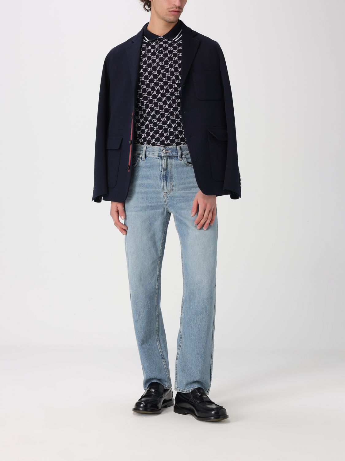 Gucci Jacket Men Blue GUCCI