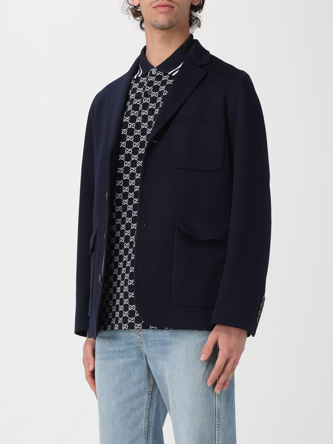 Gucci Jacket Men Blue GUCCI
