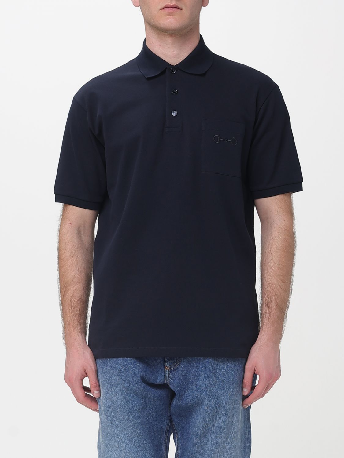Gucci Polo Shirt Men Blue GUCCI