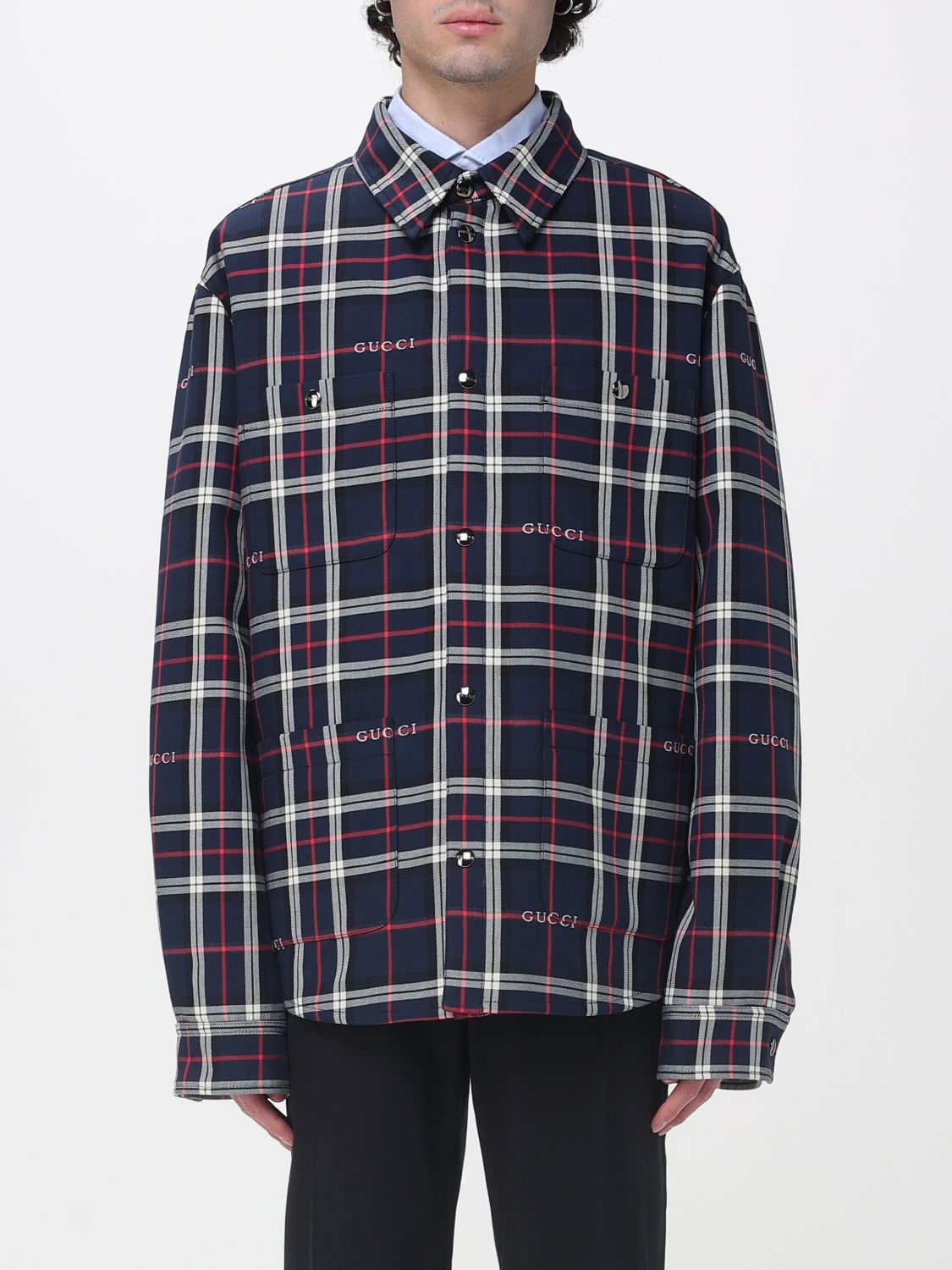 Gucci Jacket Men Blue GUCCI