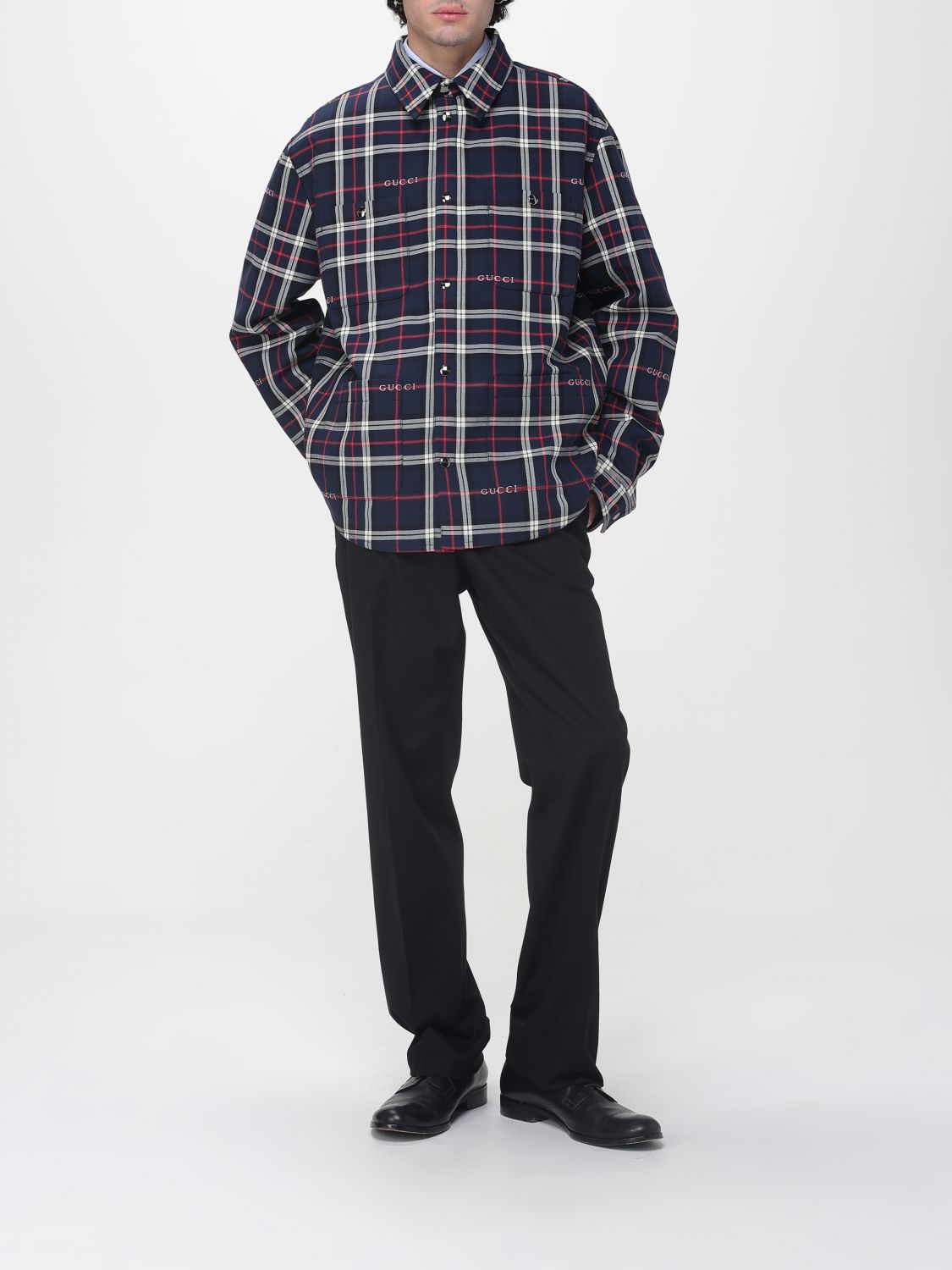 Gucci Jacket Men Blue GUCCI