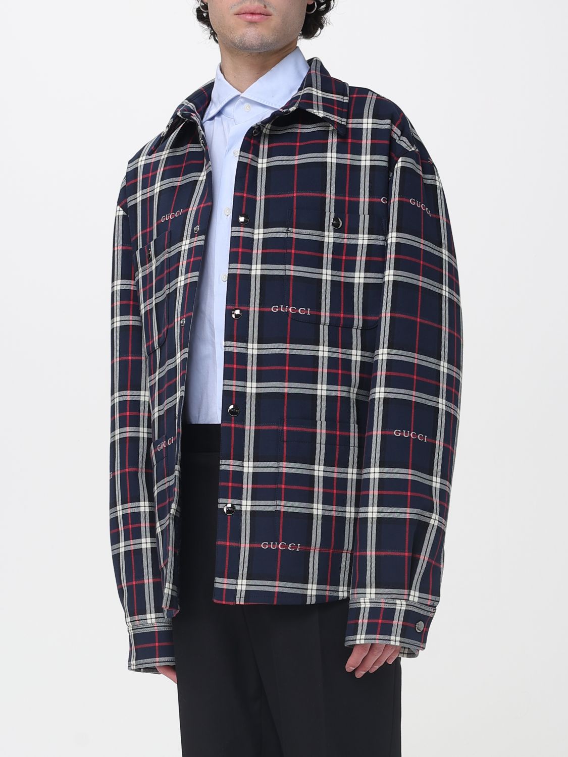 Gucci Jacket Men Blue GUCCI