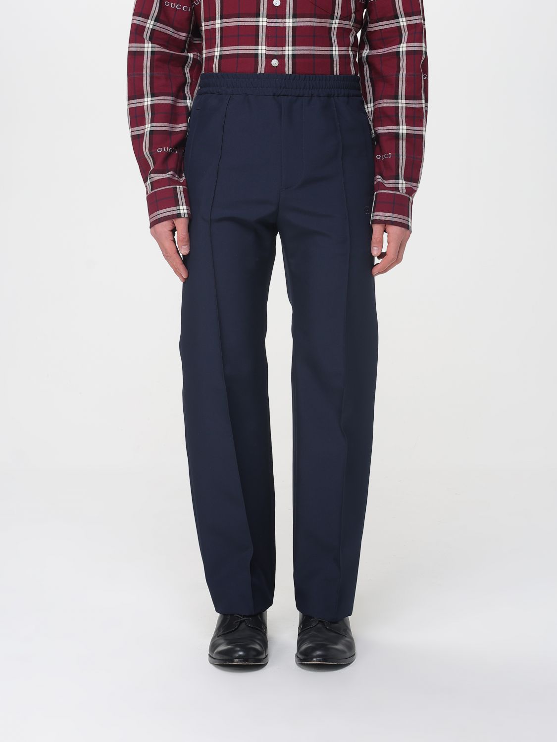 Gucci Pants Men Blue GUCCI