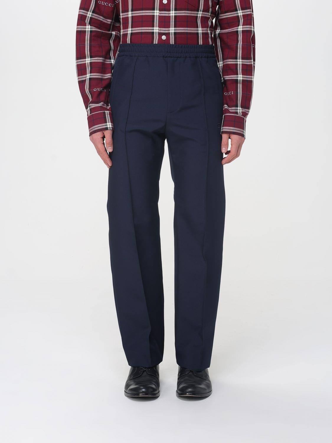 Gucci Pants Men Blue GUCCI