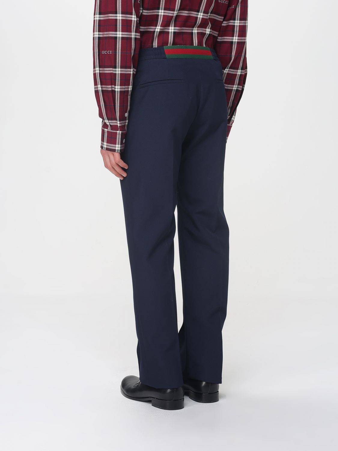 Gucci Pants Men Blue GUCCI