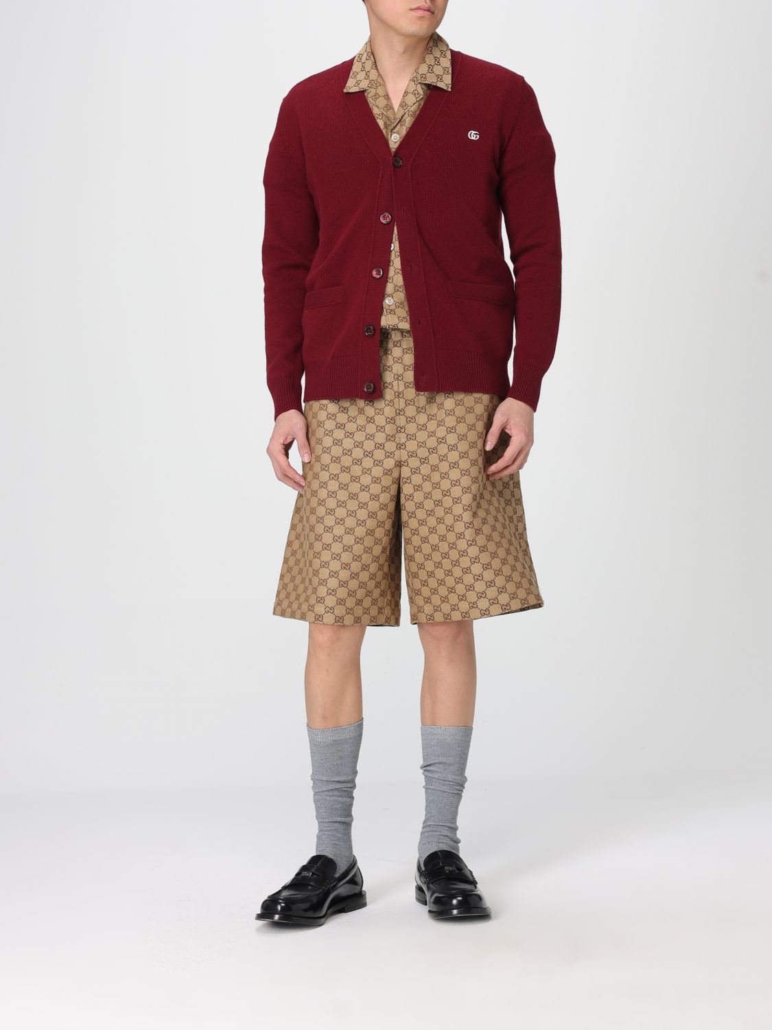 Gucci Sweater Men Burgundy GUCCI
