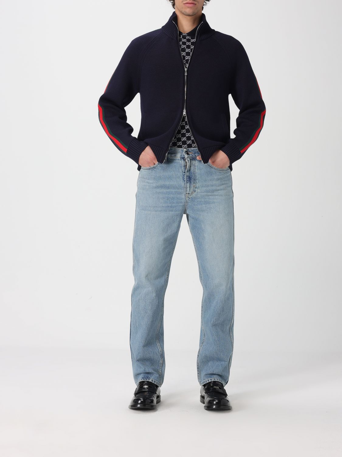 Gucci Sweater Men Blue GUCCI