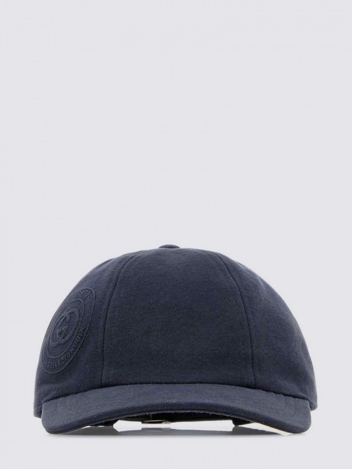 Gucci Men Gucci Cotton Twill Hat With Embroidered Logo GUCCI