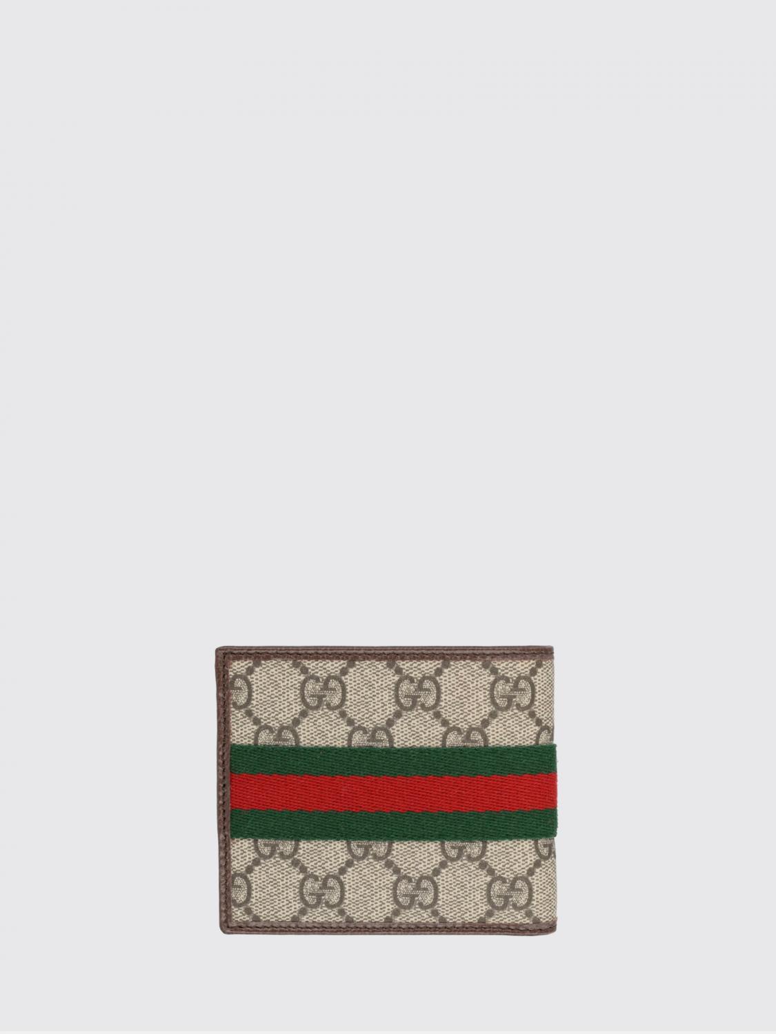 Gucci Men Ophidia Gg Supreme Fabric Wallet Gucci GUCCI