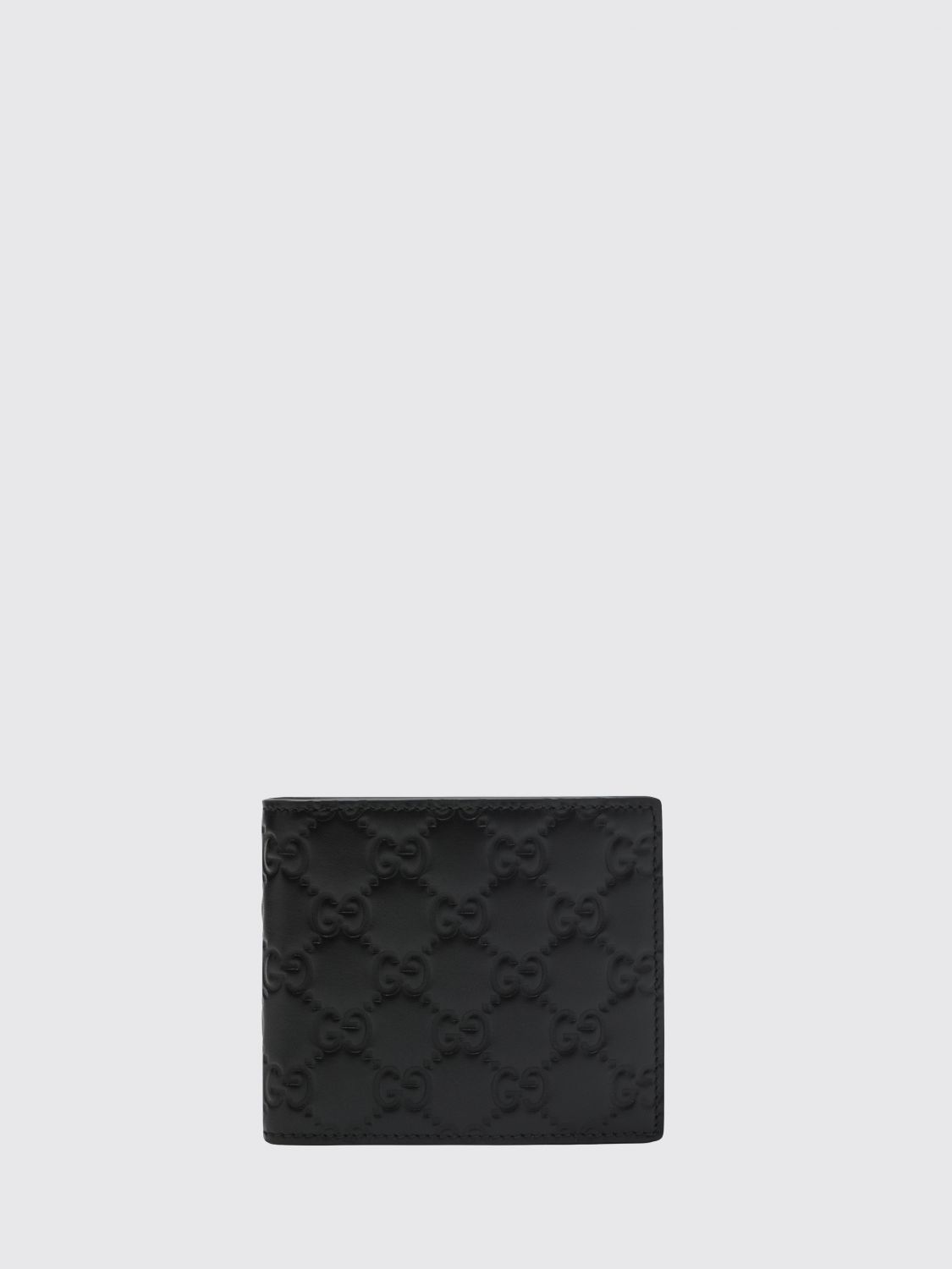 Gucci Men Gg Emblem Embossed Leather Wallet Gucci GUCCI