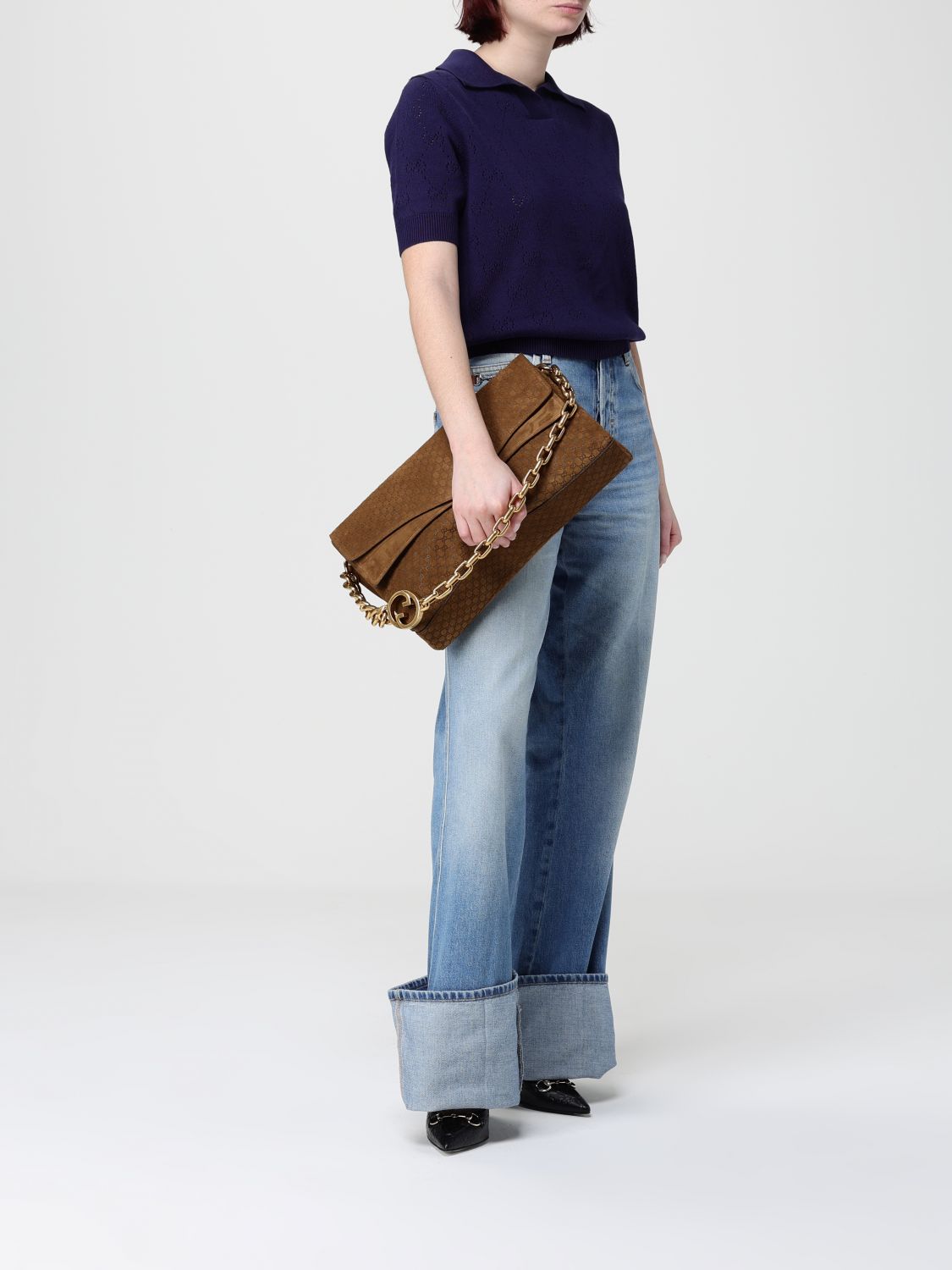 Gucci Shoulder Bag Woman Brown GUCCI