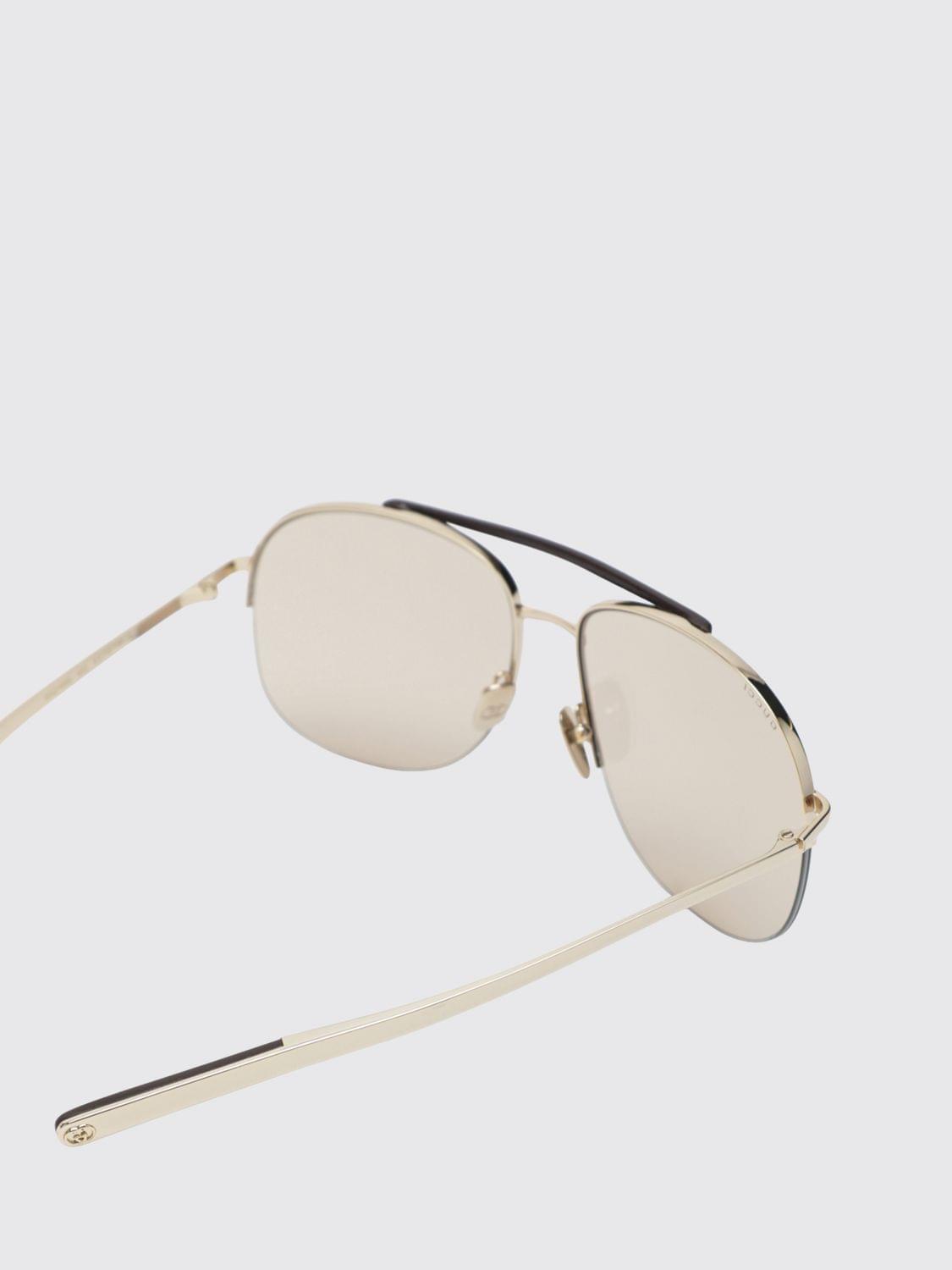 Gucci Women Gucci Women Pilot Style Metal Sunglasses With Double Bridge Gucci GUCCI