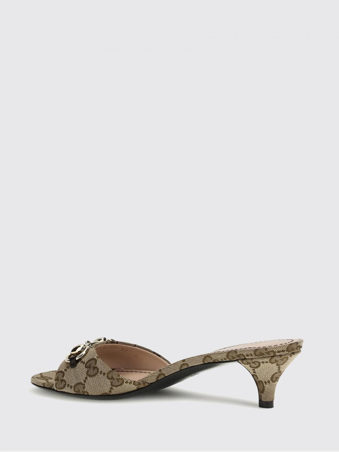 Gucci Heeled Sandal Woman Beige GUCCI