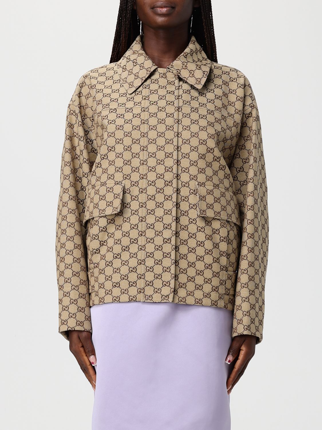 Gucci Jacket Woman Camel GUCCI